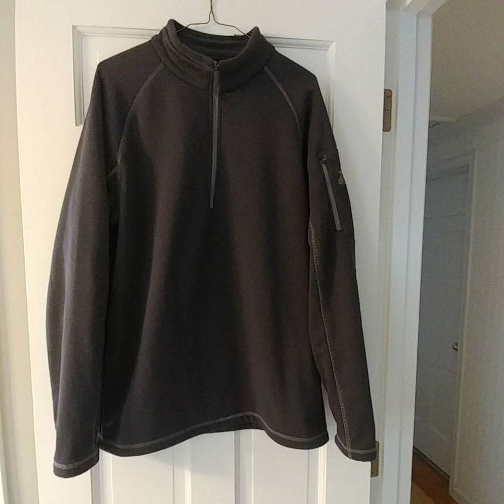 ZeroXposur gray soft shell quarter zip